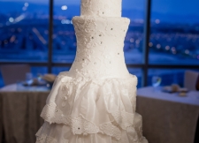 Custom Wedding Cake - Replica of Brides Dress